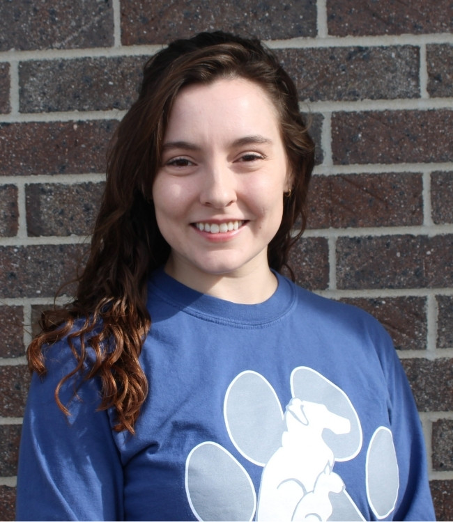 Sarah with dog Makayla